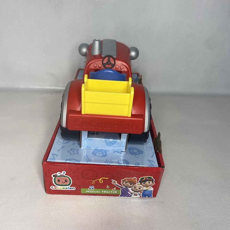 CoComelon Musical Tractor w/ Sounds & Exclusive 3-inch Farm JJ Toy Old MacDonald - Image 2 of 4