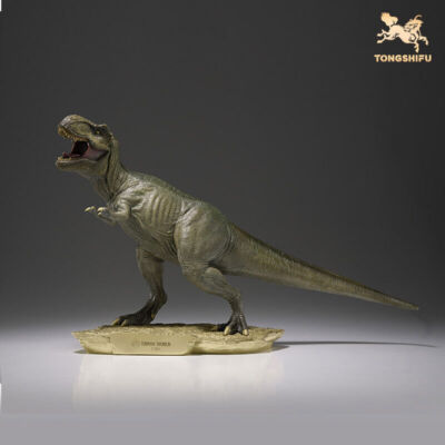 TONGSHIFU 1/20 Jurassic World  Tyrannosaurus Model Metal Brass Dinosaur Statue