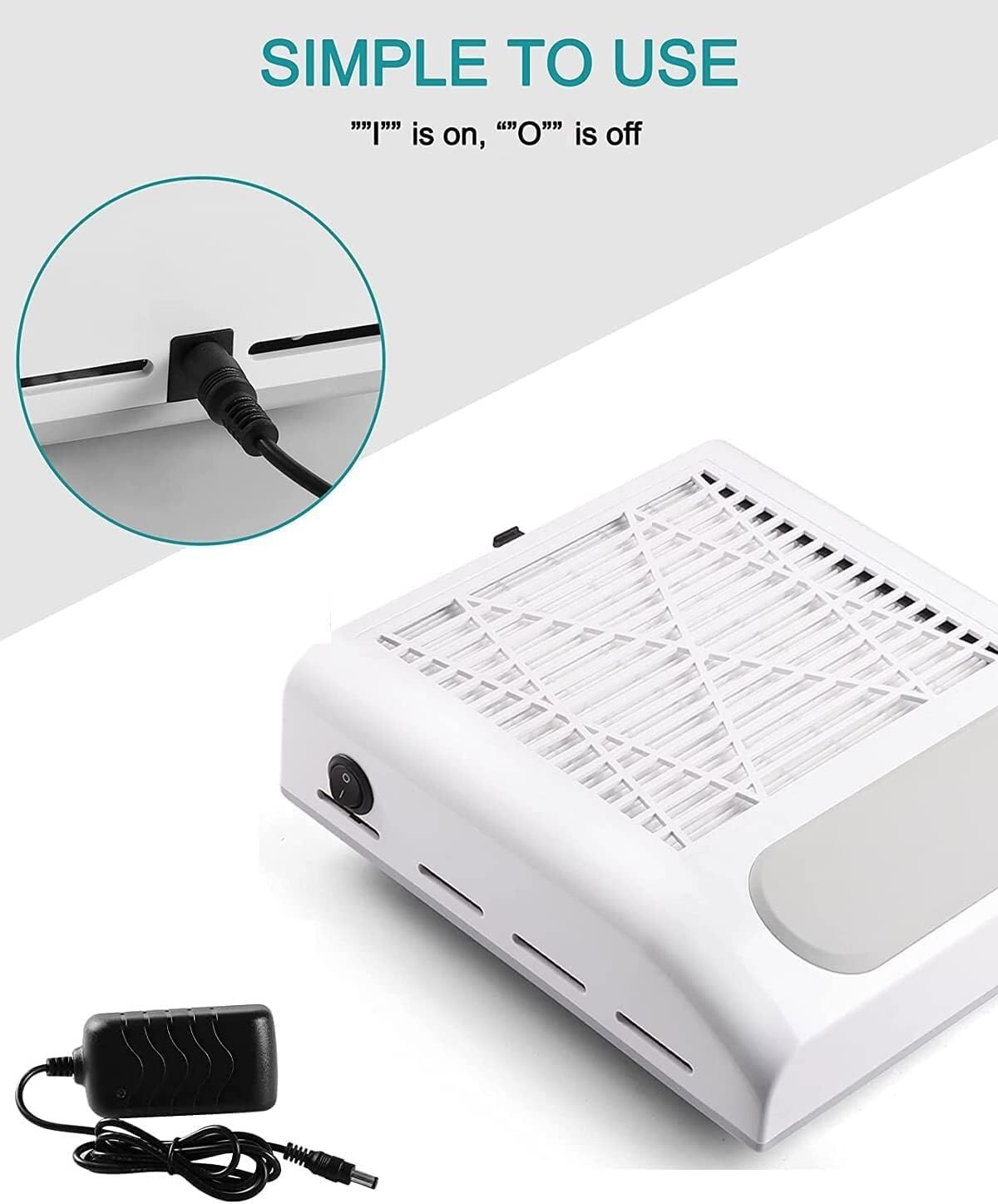 Aspiratore Unghie Professionale 80w Aspiratore Unghie da Tavolo