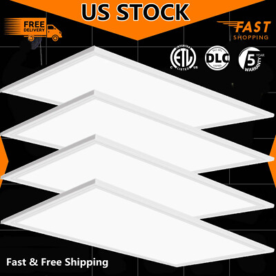 2x4 FT LED Flat White Panel Light, 75W Drop Ceiling Office Lights 5000K Daylight