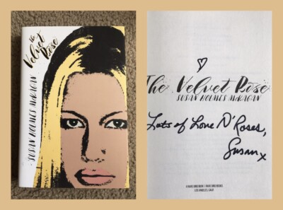 Signed The Velvet Rose by Susan Holmes McKagan Hardback Book Autographed