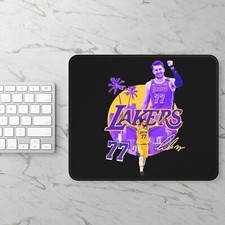 Lakers Gaming Mouse Pad - Perfect for Fans, Gamers, Boys Room, NBA Luka Doncic