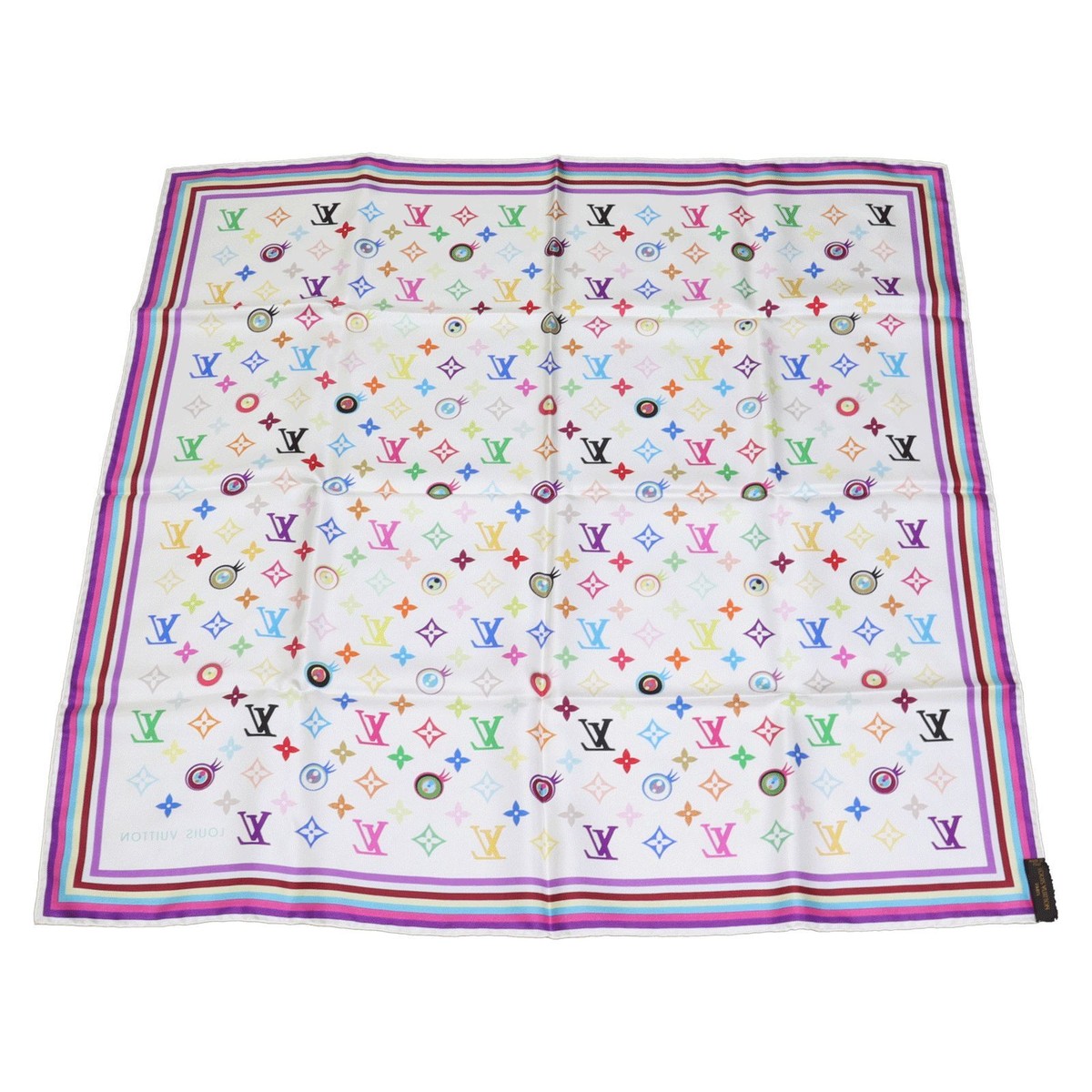 LOUIS VUITTON スカーフ Louis Vuitton Takashi Murakami M71917 Eye Love Monogram
