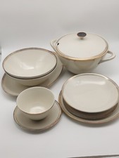 Essgeschirr Scherzer Bavaria Porzellan mit Goldrand 23-Teilig