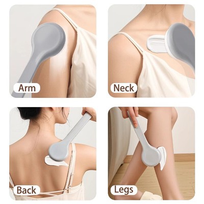 2Pcs Lotion Sunscreen Ointment Applicator Long Handle Body Cleaner Shower Brush