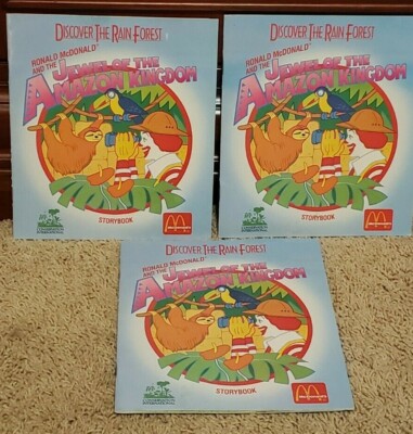 1991 McDonalds Discover The Rainforest Book Jewel of the Amazon Kingdom