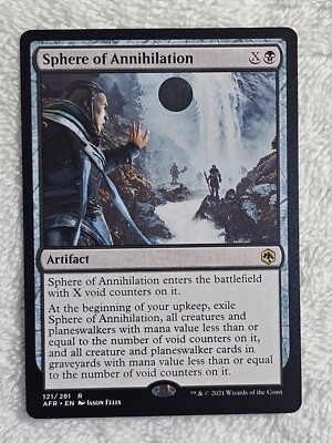 MTG Sphere of Annihilation #121 Adventures in the Forgotten Realms Card Rare NM