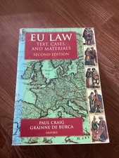 EU Law Text book by Paul Craig and Grainne De Burca