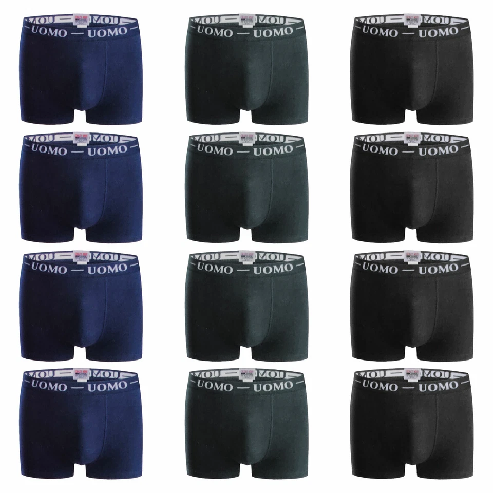 Stock 12 Pièces Caleçon Homme Caleçon Basic Lingerie Coton Lot Toocool F-1012-12
