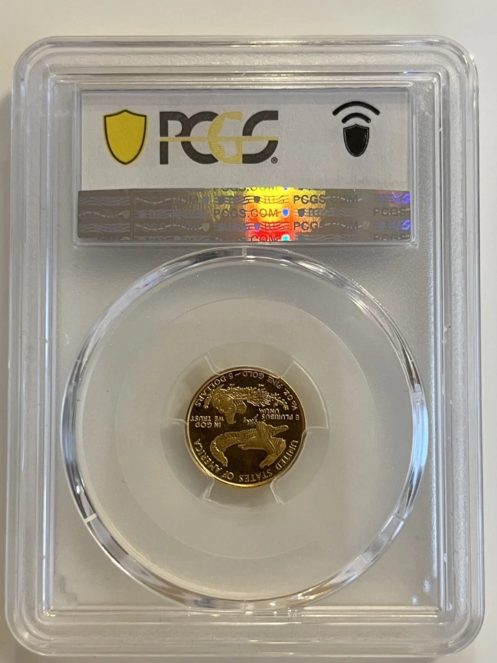 1999 W $5 Gold American Eagle MS 68 PCGS, “Unfinished Proof Dies”! FS-401 1/10oz - Image 4 of 4