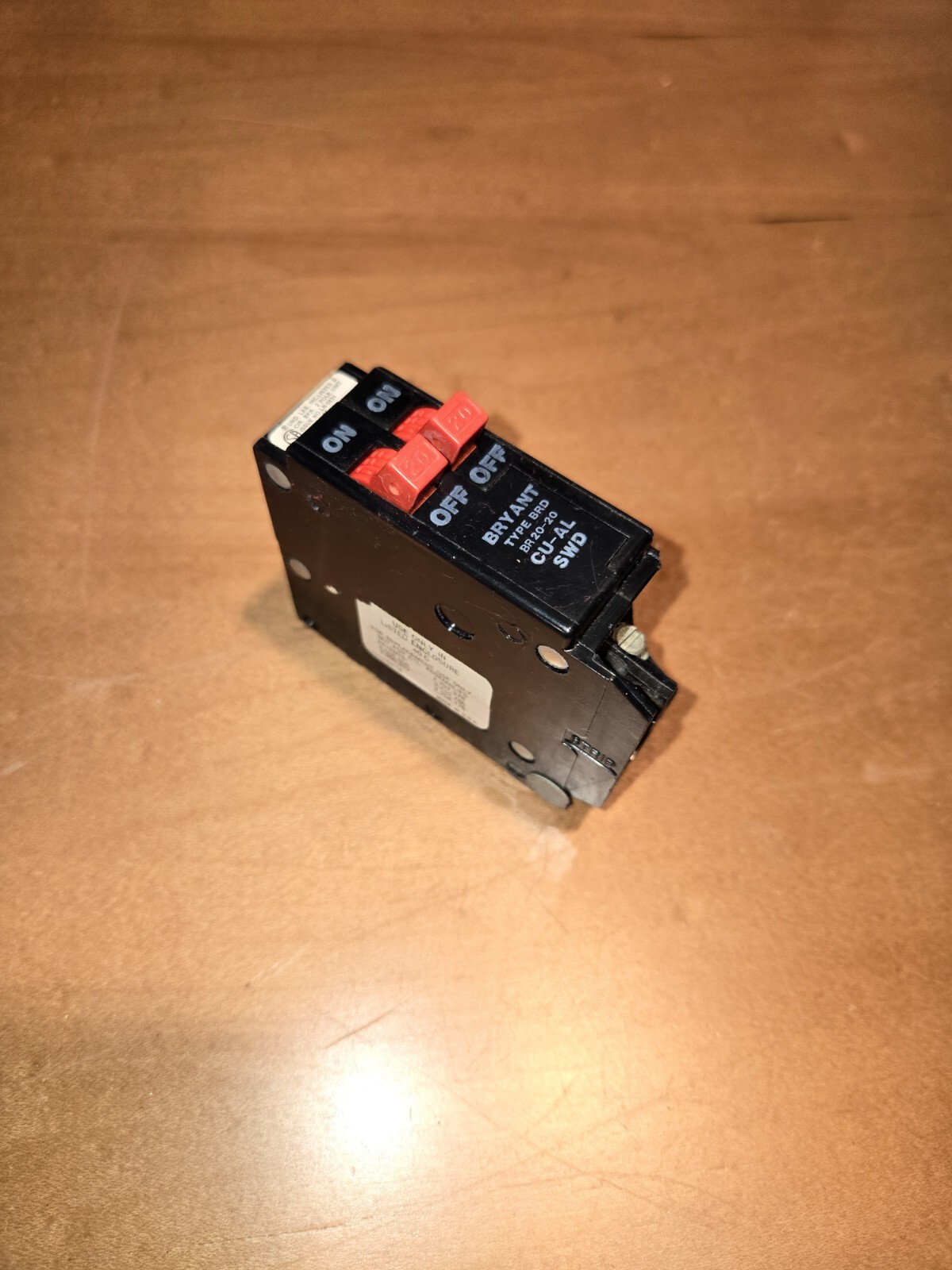 Bryant Westinghouse BR2020 20A 2P  Twin Tandem Circuit Breaker CHIPPED SEE PIC