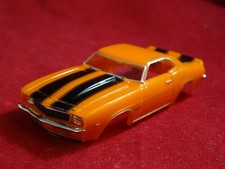 1969 Orange Z28 Camaro MoDEL MoToRING T-jet HO Scale Slot Car Body Aurora RRR