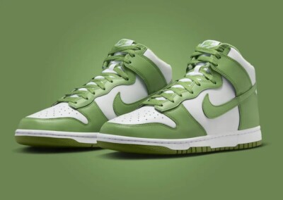 Nike Dunk HI Retro BTTYS Men Sz 15 White/Chlorophyll-White DV0829-101 Fast Ship