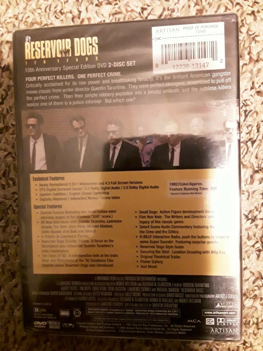 Reservoir Dogs: Ten Years (Special Edition) DVD Quinton Tarantino