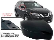 Exterior Side Mirror Cap for Nissan 2014-2020 ROGUE 2022 FRONTIER Passenger Side