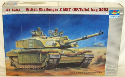 Trumpeter #00323 British Challenger 2 MBT(Op. Telic) Iraq 2003 1:35 Open Box-NOS