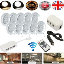 10x 12V Interior LED Spot Recessed Lights Warm For Camper Van Caravan Motorhome