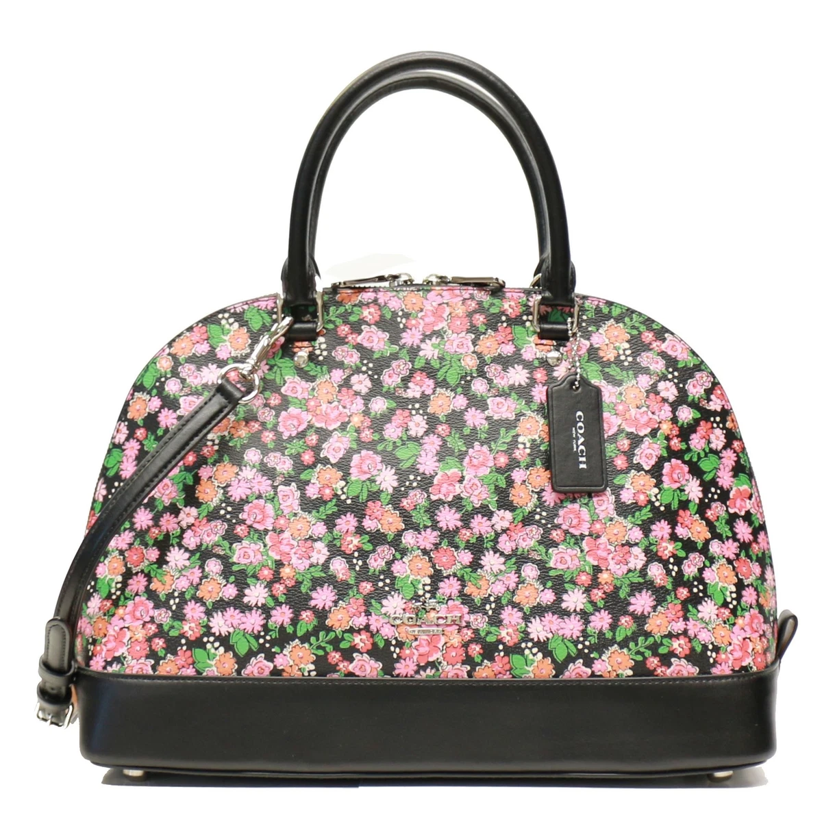 Coach Pink Coated Canvas and Leather Sierra Satchel Coach