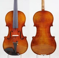 Oil Varnish!1pc back A Strad Violin 4/4 Copy! #8093 Strong loud Tone