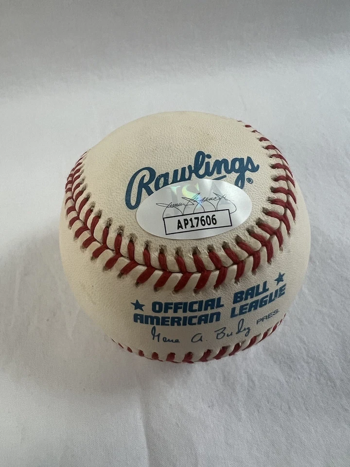 Scott Erickson Baltimore Orioles Rare Signed Autographed Baseball & Case JSA COA - Image 2 of 4