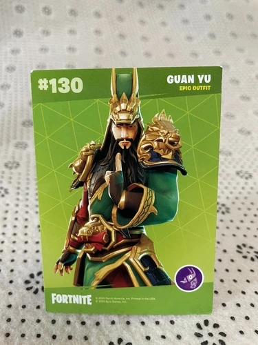 2020 Panini Fortnite Series 2 #130 Guan Yu Epic Outfit