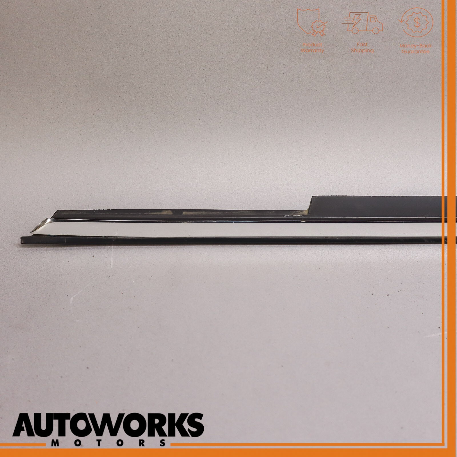 04-08 Maserati Quattroporte M139 Front Left Door Window Belt Chrome Molding OEM