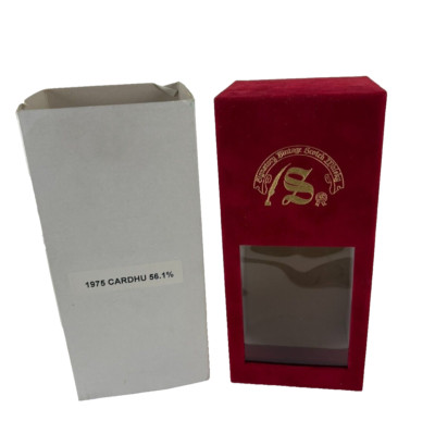 Signatory Vintage Scotch Whisky Presentation Box Red Velvet Latch 1975 Cardhu