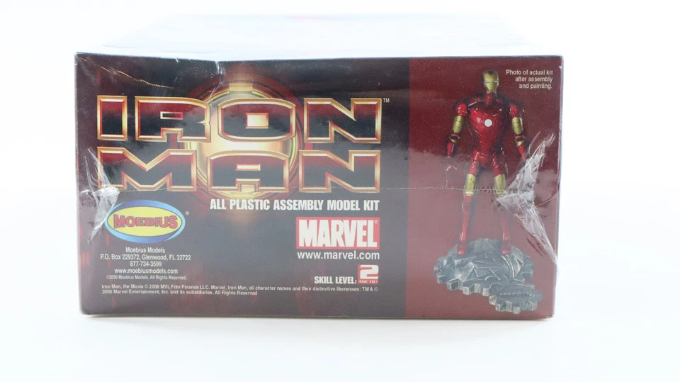 Moebius Models #905 Iron Man Plastic Model 1:8 Scale New Sealed - Image 2 of 4