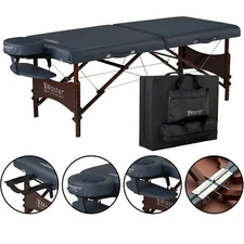 Master Massage Newport 30 inch Professional Portable Table Package Royal Blue