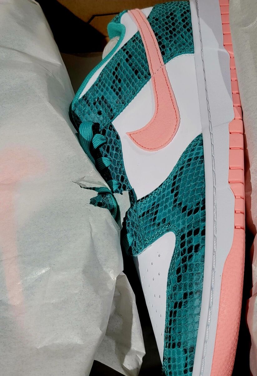 Nike Dunk Low SB Snake Skin Bleach Coral DR8577 300 Men Size Nike Dunk Low SB Snake Skin Bleach Coral DR8577 300 Men Size