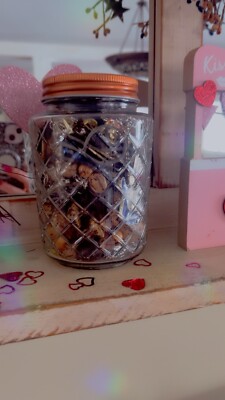 Mystery jewelry Contains Both Silver & Gold! Jar Weighs 2.1 Lbs. 