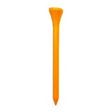 100 x 3 1/4" Neon Wooden Golf Tees - NEON ORANGE 1 x Bag of 100 