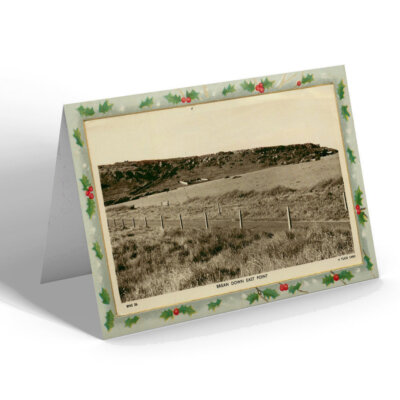 CHRISTMAS CARD Vintage Somerset - Brean Down East Point