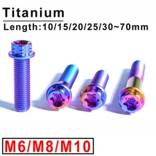M6/M8/M10 Titanium Internal And External Plum Blossom Flange Screws 10/15~70mm