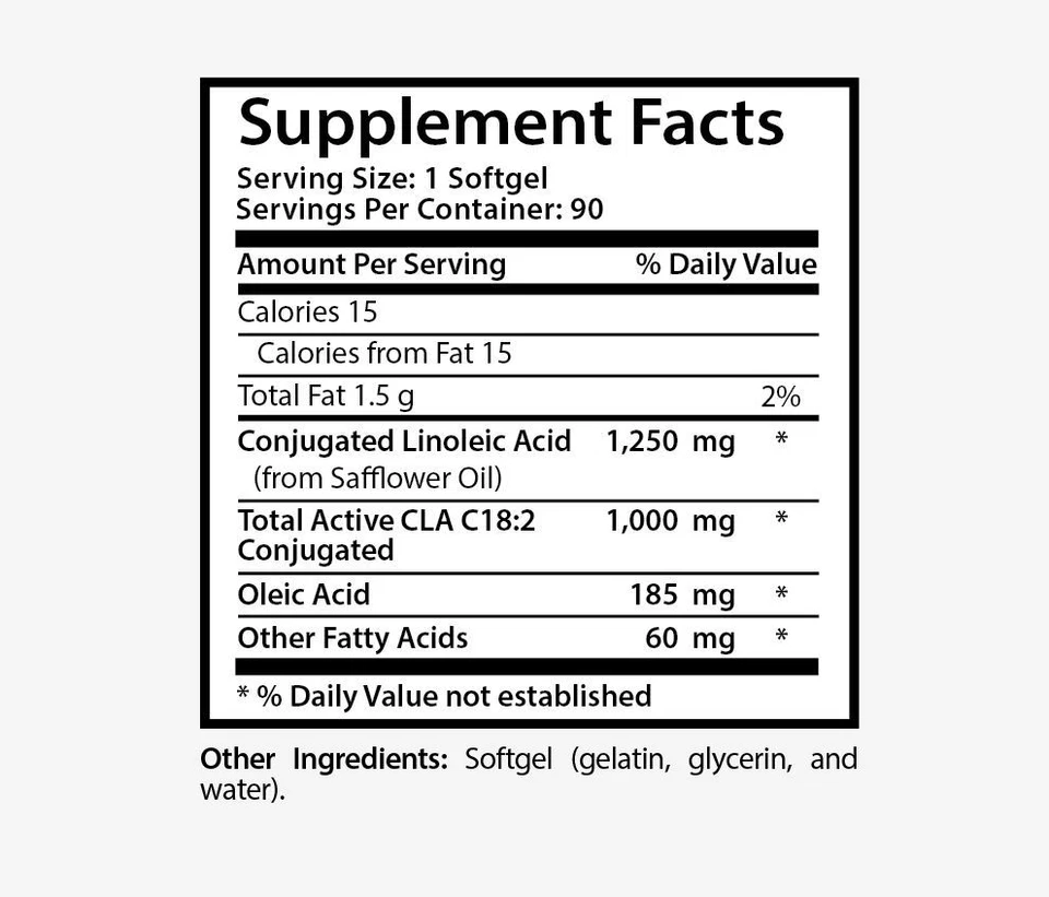 потеря веса для женщин эффективный сжигатель жира - конъюгированная линолевая кислота 1250 мг 2B  - Изображение 2 из 4