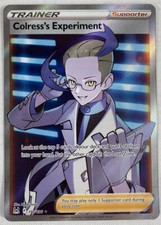 Pokémon TCG Colress's Experiment Lost Origin 190/196 Full Art Trainer Ultra Rare
