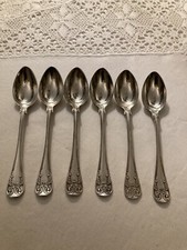 6 cucchiaini da caffè espresso / moka argento 830 Svezia antichi 1914 ca.