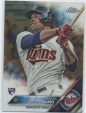 2016 Topps Chrome Baseball #104 Miguel Sano MINNESOTA TWINS Rookie Card 21. rookie card picture