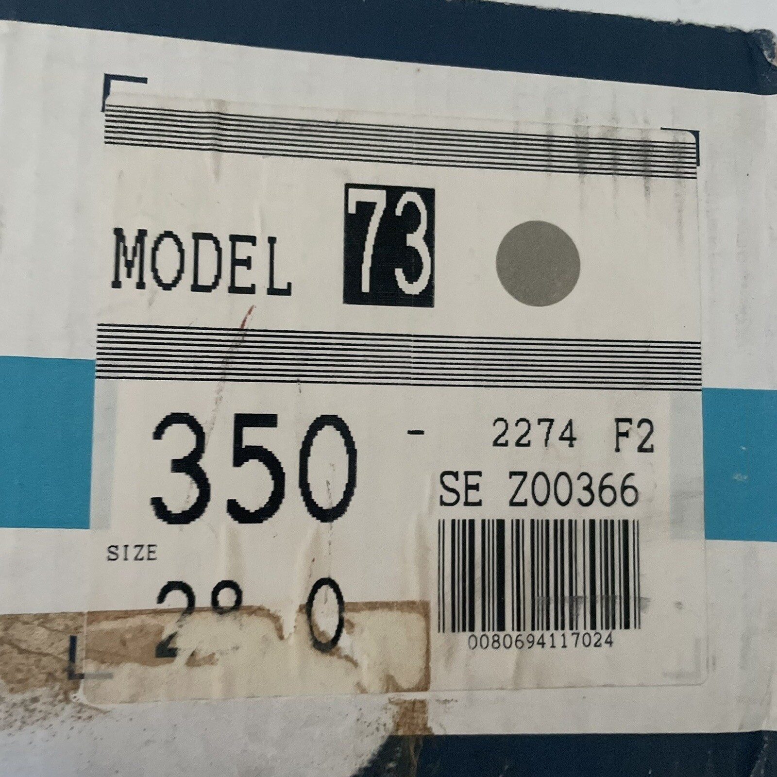 SALOMON 73 Stivali da sci da uomo 28 Mondopoint con Flex Regolabili Grigio & Blu In scatola