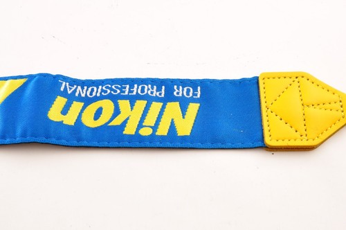 Nikon Professional Camera Neck Strap Blue Yellow from JAPAN "Near Mint" #25035 - Picture 10 of 12