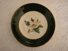 Homer Laughlin Jade Rose Berry Bowl 5 1/2" Dark Green Lifetime China Alliance 