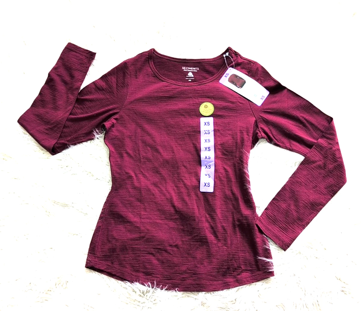 Seg'ments Womens XS Merino Wool Long Sleeve Dark Red Base Layer Maroon
Opens in a new window or tab