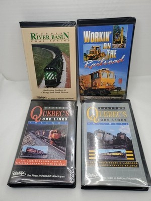 Lot 4 Pentrex Train VHS Workin  On The Railroad, Powder River Basin, Quebec's 12