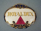 Vintage Royal Dux Porcelain Dealer Plaque Sign