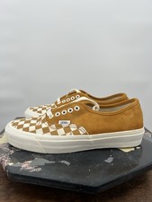 Vans OG Authentic LX 'Buckthorn Brown Checkerboard Toe' VN0A45JJVQB NWOB Sz 8