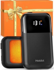 Hand Warmers Rechargeable 2 Pack, 4 Heat Levels (104–131°F), Real-Time Temp &...