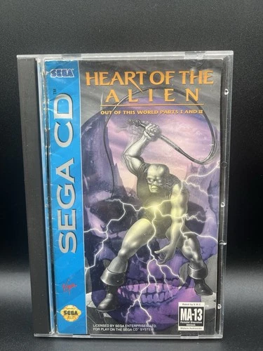 Heart of the Alien Sega CD, 1994 / CIB (Game, Case, Manual, Reg Card, Foam) ✅