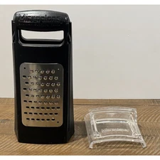 Microplane Thick and Thin Box Grater with Removable Guard - RARE - Cheese Grater