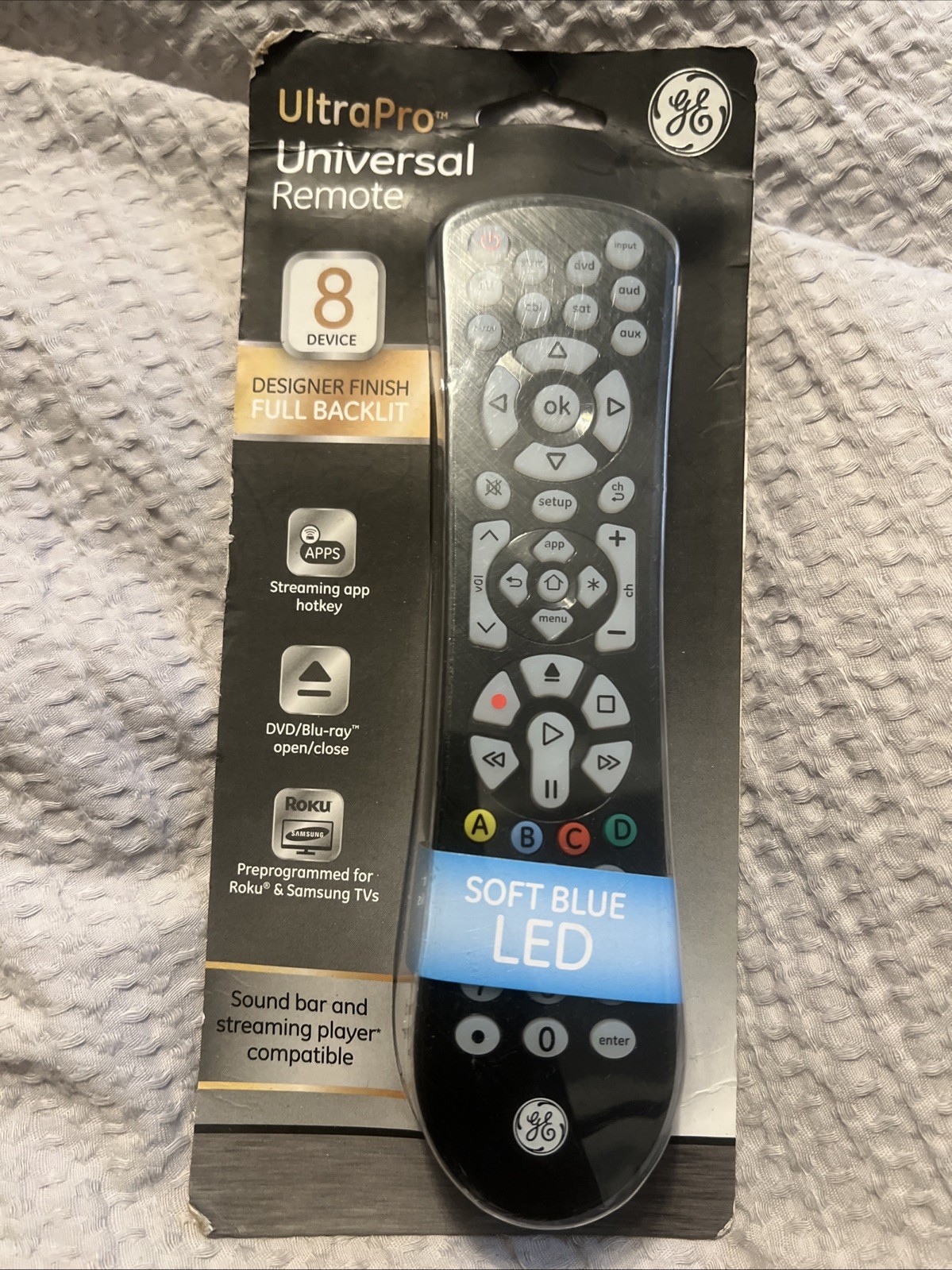 GE Ultrapro Universal Remote Control 8-Device TV DVD SAT Cab