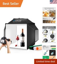 Professional Portable Photo Studio Kit: 480 LED Light Box with Dimmable Softbox